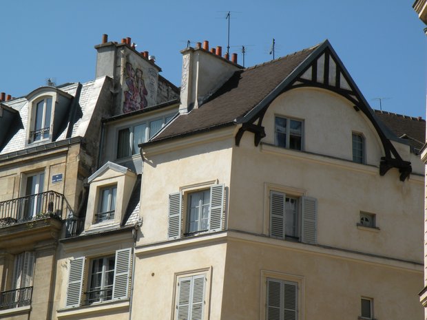  toits d'immeubles, 6e arrondissement